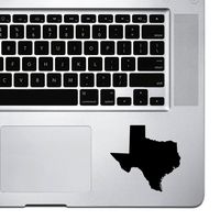 StickAny Palm Series Texas TX Sticker for MacBook Pro, Chromebook, and Laptops (Black)