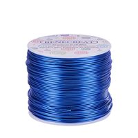 BENECREAT 18 Gauge Jewelry Craft Aluminum Wire 492 Feet Bendable Metal Sculpting Wire for Craft Floral Model Skeleton Making (Blue, 1mm)