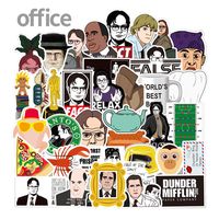 The Office Sticker Pack of 50 Stickers - Waterproof Durable Stickers for Laptops, Trendy Vinyl Laptop Stickers, Funny Stickers for Laptops, Computers, Hydro Flasks, Water Bottles