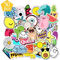 QTQYQJ Cute Girls Stickers VSCO for Water Bottle|50-Pcs Waterproof Vinyl Stickers Laptop Sticker for Kids,Trendy Cute Stickers Perfect for Laptop,Hydro Flask,Phone,Car,Travel,Skateboard and more(Q072)