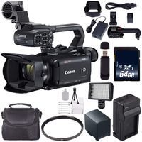Canon XA15 Compact Full HD ENG Camcorder #2217C002 + 64GB Memory Card + BP-820 Replacement Lithium Ion Battery Bundle 1
