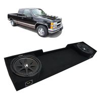 Compatible with 1988-1998 Chevy CK Silverado Ext Truck Kicker Comp C12 Dual 12" Sub Box Enclosure - Final 2 Ohm