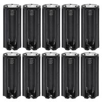 uxcell 10PCS 3x1.5V AAA Series Connection Black Plastic Cylinder Battery Storage Holder Case Adapter
