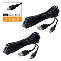 SoeKoa Dash Cam Mini USB Cable Suitable for APEMAN, Rexing, Byakov, Garmin, AKASO, Vantrue, Crosstour, Trekpow, Pruveeo, OldShark and Most Other Dash Cameras/GPS (11.5FT) 【2 Pack】