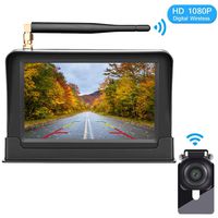 DoHonest HD 1080P Digital Wireless Backup Camera Kit with 5 Inch TFT Monitor for Trucks,Cars,SUVs,Vans,Campers Rear View Camera Super Night Vision
