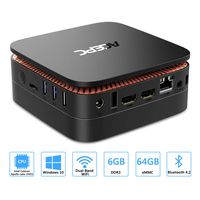 ACEPC AK1 Mini PC Intel Celeron Apollo Lake J3455 Processor(up to 2.3GHz) Windows 10 (64-bit) Desktop Computer,6GB DDR3/64GB eMMC,2.4G+5G Dual WiFi,Gigabit Ethernet,BT 4.2,4K HD