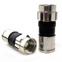 50 Pieces RG6 BELDEN PPC EX6XLPLUS Signal Tight Compression Drop Connectors Nickel-Plated Brass Construction 21mm Stroke Length