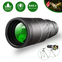 Monocular Telescope,16x52 Monocular Dual Focus Optics Zoom Telescope, Day & Low Night Vision- [Upgrade]Waterproof Monocular with Durable and Clear FMC BAK4 Prism Dual Focus for Bird Watching, Camping