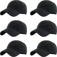 KBETHOS Classic Cotton Dad Hat Adjustable Baseball Cap Relaxed Fit Plain Cap. Polo Style Low Profile (Unconstructed) (Adjustable, Multiple Pack of 6)