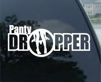 Panty Dropper V2 Decal Vinyl Sticker FCK JDM Euro Drift Lowered Stance Illest, Die cut vinyl decal for windows, cars, trucks, tool boxes, laptops, MacBook - virtually any hard, smooth surface