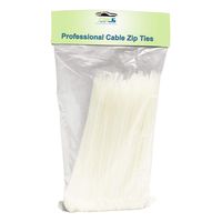500 Pack White Cable Ties (12" Long)