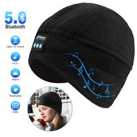 Bluetooth Beanie Hat, Winter Mens Womens Gifts Bluetooth Hat V5.0 Hand Free Wireless Headphone Beanie with Bluetooth Speakers Compatible with iPhone Samsung Android Cell Phones