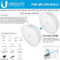 Ubiquiti PBE-M5-300-ISO 2-Pack 5GHz PowerBeam M5 300mm ISO RF Isolated Reflector