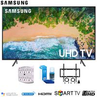 Samsung 43NU7100 43" NU7100 Smart 4K UHD TV 2018 with Wall Mounting + Cleaning Kit (UN43NU7100)