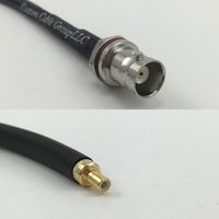 6 inch RG174 BNC FEMALE SM BULKHEAD to SMB MALE Pigtail Jumper RF coaxial cable 50ohm High Quality Quick USA Shipping