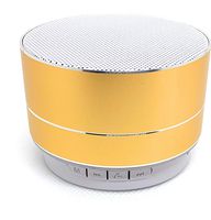 Elius Portable Wireless Bluetooth Speaker with Built-in-Mic Handsfree Calling, HD Sound and Bass, and TF Card for iPhone, IPAD, Android, and Other Smart Devices (Gold)
