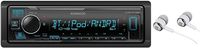 Kenwood KMM-BT325 Bluetooth USB MP3 WMA AM/FM Digital Media Player Dual Phone Connection Pandora Car Stereo Receiver/Free Alphasonik Earbuds