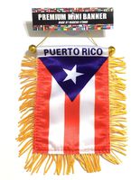 Puerto RICO car Flag, Puerto Rico Mini Banner