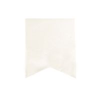 Darice 30030343 Canvas Banner Flags in Fishtail Design, White Canvas Banner Flags in White