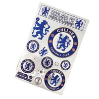 Qzlclub Football Club Soccer Team Logo Stickers Car Glass/Wall/Laptop/Favorite Items Sticker Decal (Chelsea, 7.8 11.8inches)