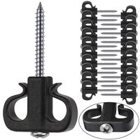 Besthouse Pack of 20 Q-Hanger, Christmas Lights Hanger Hooks Easy Release Outdoor Wire and Fairy Lights Christmas Light House Garage New Year Party Led Fairy Lights, Double Hook Design