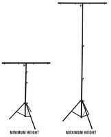 Harmony Audio HA-TBARSTAND Pro Audio DJ Lighting Tripod & T-Bar Light Stand