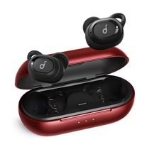 Upgraded, Anker Soundcore Liberty Neo True Wireless Earbuds, Pumping Bass, IPX7 Waterproof, Secure Fit, Bluetooth 5 Headphones, Stereo Calls, Noise Isolation, One Step Pairing, Sports (Red)
