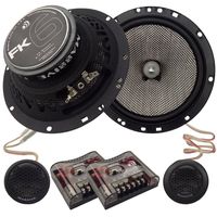 Massive Audio FK6-6.5 Inch, 320 Watts Max Hi Quality Component Speakers, FK Series, 20mm Aluminum Dome Ferro Fluid, 12dB Linksworth Riley Crossover, 4 Ohm (Sold AS Pair)