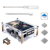 Smraza TFT Touch Screen, Raspberry Pi 3 B+ 3.5 Inch TFT LCD Display Monitor with Protective Case for Raspberry Pi 3 Mode B+ and All Raspberry PI System, Video Movie Play, Arcade Game, HDMI Audio Input