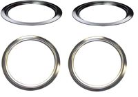 (RB) GB2,WB31X5013 /2, WB31X5014 /2 Range Burner Chrome trim Ring Set for GE