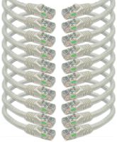 iMBAPrice - Cat6 RJ45 Snagless Ethernet Patch Cable in White Color (25 Feet) - 10 Pack