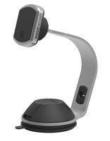 SCOSCHE MPOHM MagicMount Pro Universal Magnetic Phone/Tablet/Apple Watch Mount with Soft Touch Base for the Home or Office in Silver