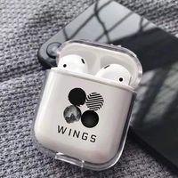 babyhealthy Kpop BTS Airpods Cases Jung Kook Suga V Jimin Protective Transparent Cover Case for Airpods