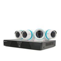 EZVIZ FULL HD 1080p Outdoor IP PoE Surveillance System, 4 Weatherproof HD Security Cameras, 4 Channel 1TB NVR Storage, 100ft Night Vision, Customizable Motion Detection, ONVIF Compliant