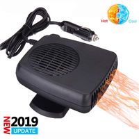 Portable Car Defroster Defogger Heater Fan, 2 in 1 Cooling & Heating Fan Vehicle Electronic Air Heater Defroster 12V 200W Handheld Automobile Windscreen Fan Demister Defroster Into Cigarette Lighter