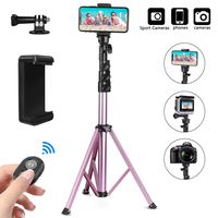 Tripod Compatible for 11 Pro Max, PEYOU 54 Inch Extendable Phone Camera Selfie Stick Tripod Stand with Wireless Remote,Selfie Stick Compatible for iPhone X/XR/Xs Max/8 plus/7 6 6s,Compatible for Gopro
