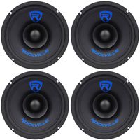 (4) Rockville RM68SP CEA Compliant 6.5 480W Mid-Range Car Speakers 8 Ohm