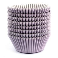 Eoonfirst Standard Size Baking Cups 200 Pcs (Light Purple)