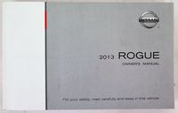 2013 Nissan Rogue Owners Manual Guide Book