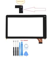 GR Touch Screen Digitizer Panel for RCA RCT6973 RCT6973W43 Voyager III 7 inch Tablet PC (Model 1, Black)