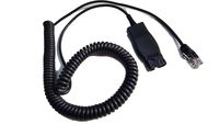 Headset Cable Compatible with Plantronics QD for Select Avaya Phones - J139, J169, J179, 1608,1616, 9610, 9620, 9620L, 9620C, 9630, 9630G, 9640, 9640G, 9650, 9670 (Basic Cable) | Adapter Cable HIS-1