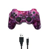 PUNING Wireless Controller for PS3 Witch Cable(Sky)