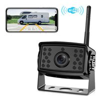 Wireless Phone Backup Camera Reversing Camera Trucks RV Trailers Campers WiFi App Backup Camera Waterproof Rearview Camera Works Smartphone, Smartphone, Tablet ...