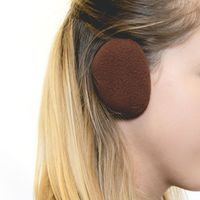 Sprigs Earbags Bandless Ear Warmers/Fleece Earmuffs with Thinsulate - Brown, Small