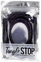 Tangle Stop Cord Cover & Detangler | Perfect for Cable Management (9-Foot, Black)