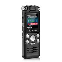 Voice Recorder - Noise Cancelling Audio Recorder - Packs 8GB Memory - Double Microphone for HD Sound Recording Metal Casing Dictaphone