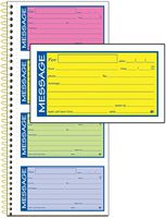 Adams High Impact Phone Message Book, 2-Part Carbonless, 5-1/4" x 11", 200 Sets per Book (SC1153RB), 4 Pack