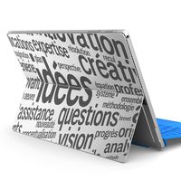 igsticker Ultra Thin Premium Protective Back Stickers Skins Universal Tablet Decal Cover for Microsoft Surface Pro 4/ Pro 2017/ Pro 6(2018) 006553 Text　English