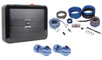 Package: Alpine PDX-V9 5-Channel 900W RMS Class "D" Amp+Rockville RWK4CU 100% Copper Full-Spec 4 AWG Car Amp Installation Kit+(2) Rockville RTR172 17 Ft 100% Copper 2-Channel Twisted Pair RCA Cables