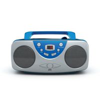 Portable CD Boombox with AM/FM Radio Blue